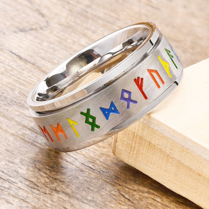 Pride Runes Spinner Ring