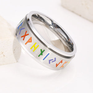 Pride Runes Spinner Ring