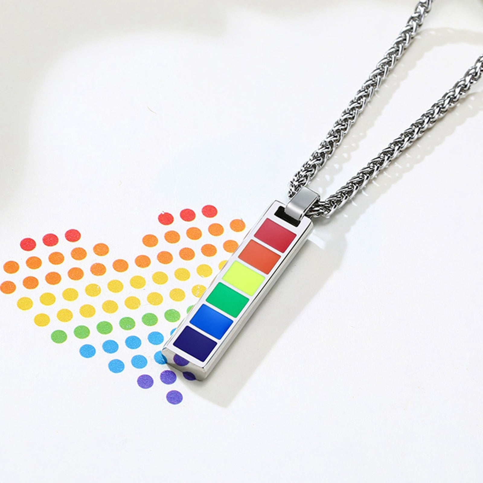 Pride Bar Tag Necklace