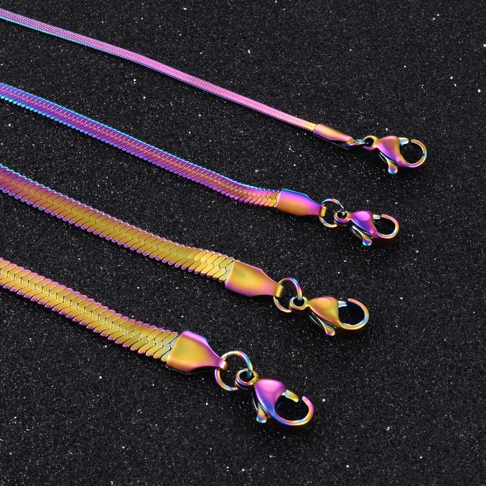 Steel Rainbow Snake Chains