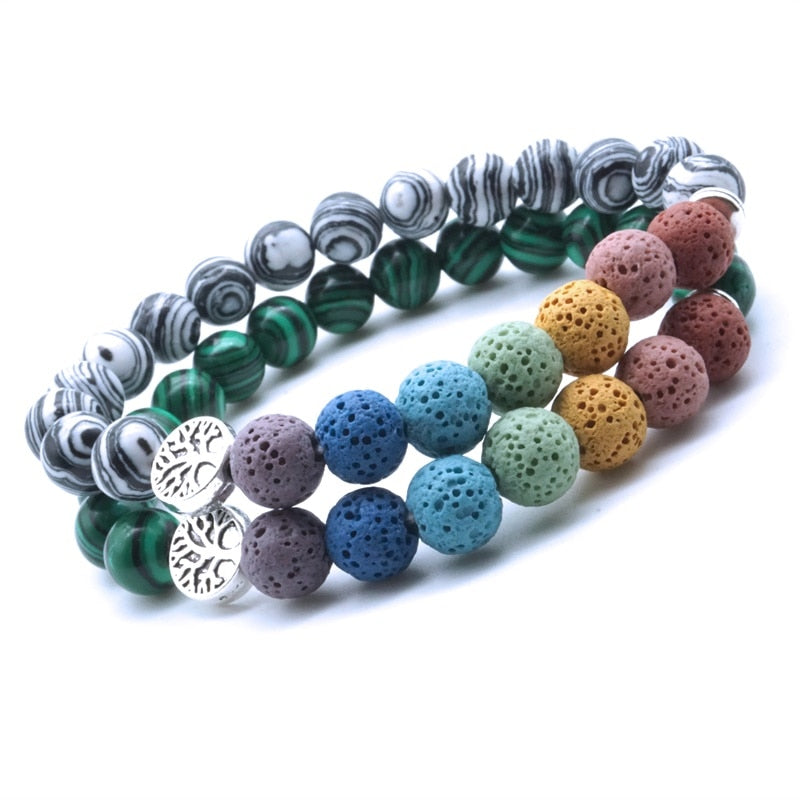 Rainbow Lava Stone Diffuser Bracelets The Rainbow Locker