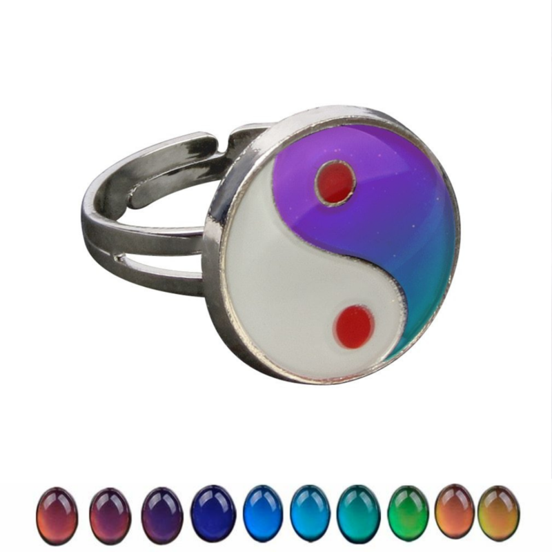 Yin Yang Mood Necklace & Ring