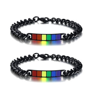 Pride Bar Couple Bracelets