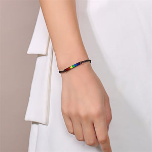 Pride Bar Couple Bracelets