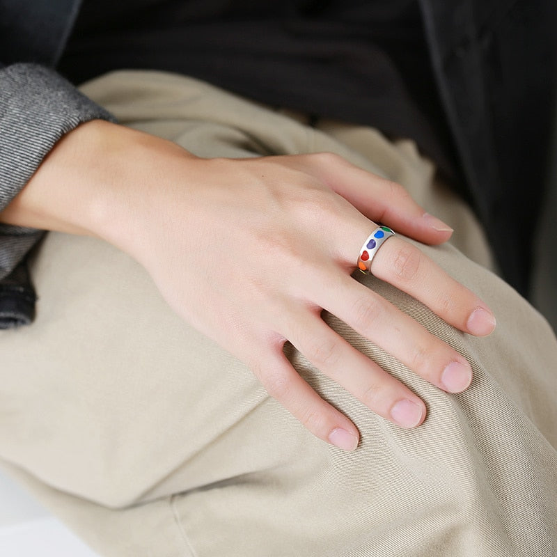 Rainbow Sweethearts Ring