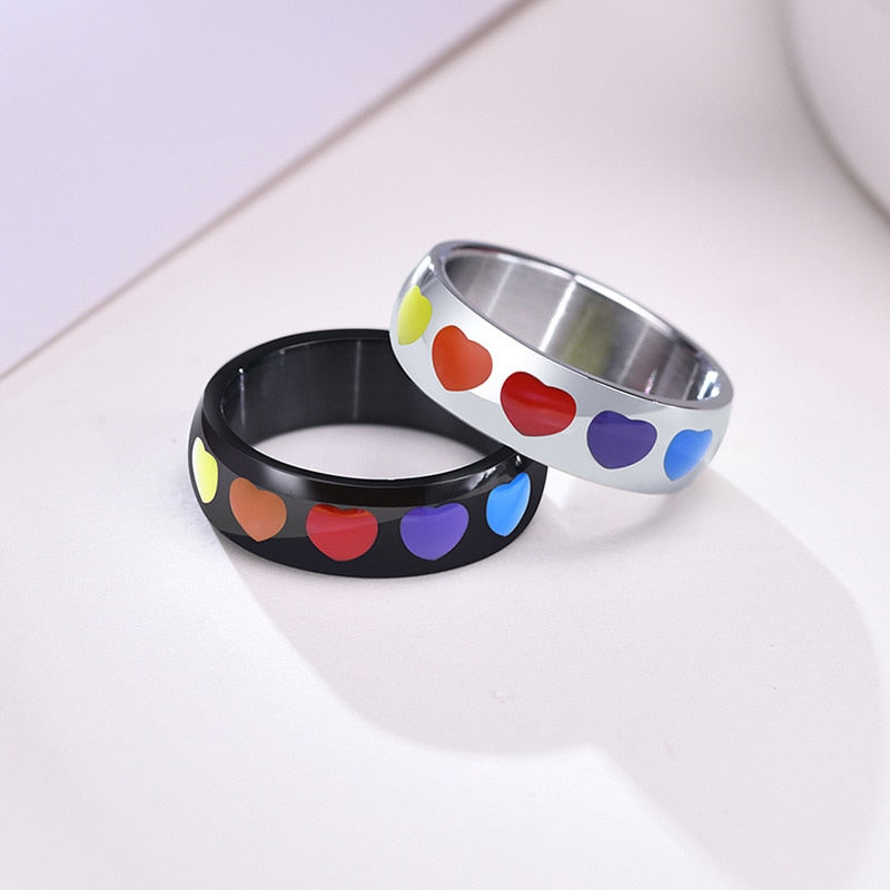 Rainbow Sweethearts Ring