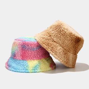 Fluffy Pastel Bucket Hat