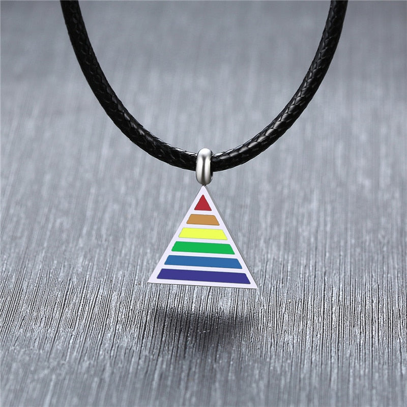 Pride Triangle Necklace