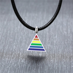 Pride Triangle Necklace