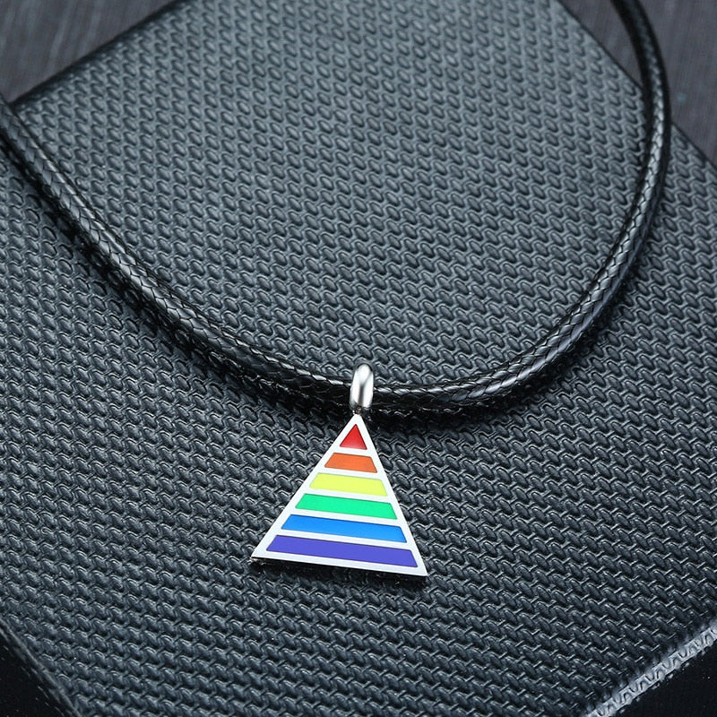 Pride Triangle Necklace