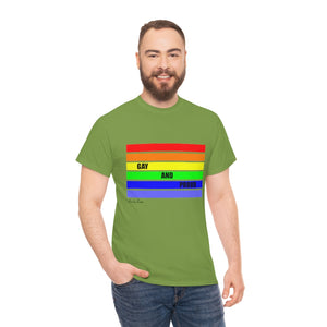 Gay and Proud Unisex Heavy Cotton Tee