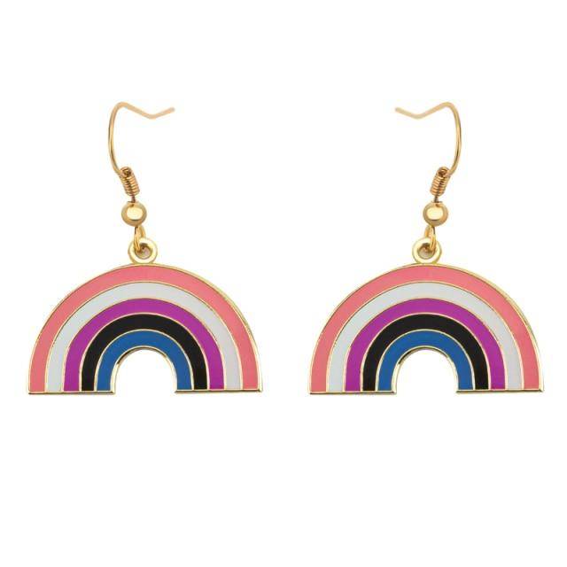 Pride Love Heart Earrings