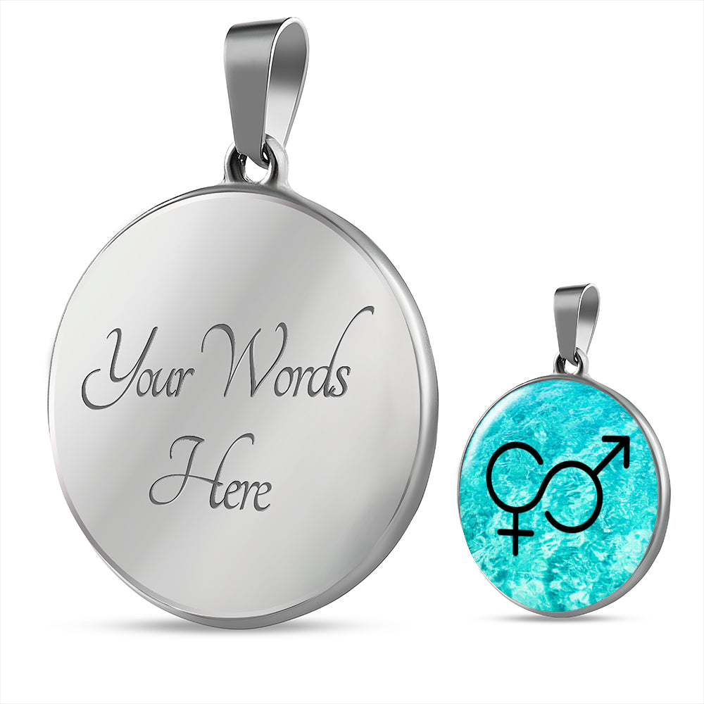 Genderfluid Emblem Necklace