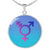Gradient Transgender Emblem Necklace