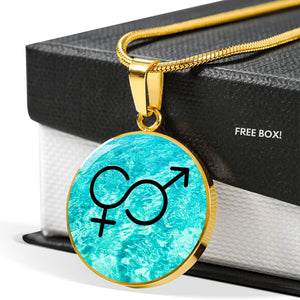 Genderfluid Emblem Necklace