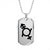 Genderfluid Emblem Dog Tag Necklace