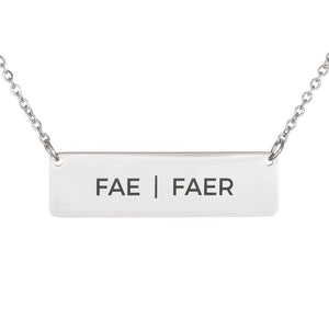Pride Pronouns Necklace (Fae | Faer)