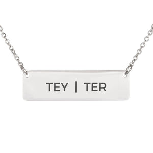 Pride Pronouns Necklace (Tey | Ter)