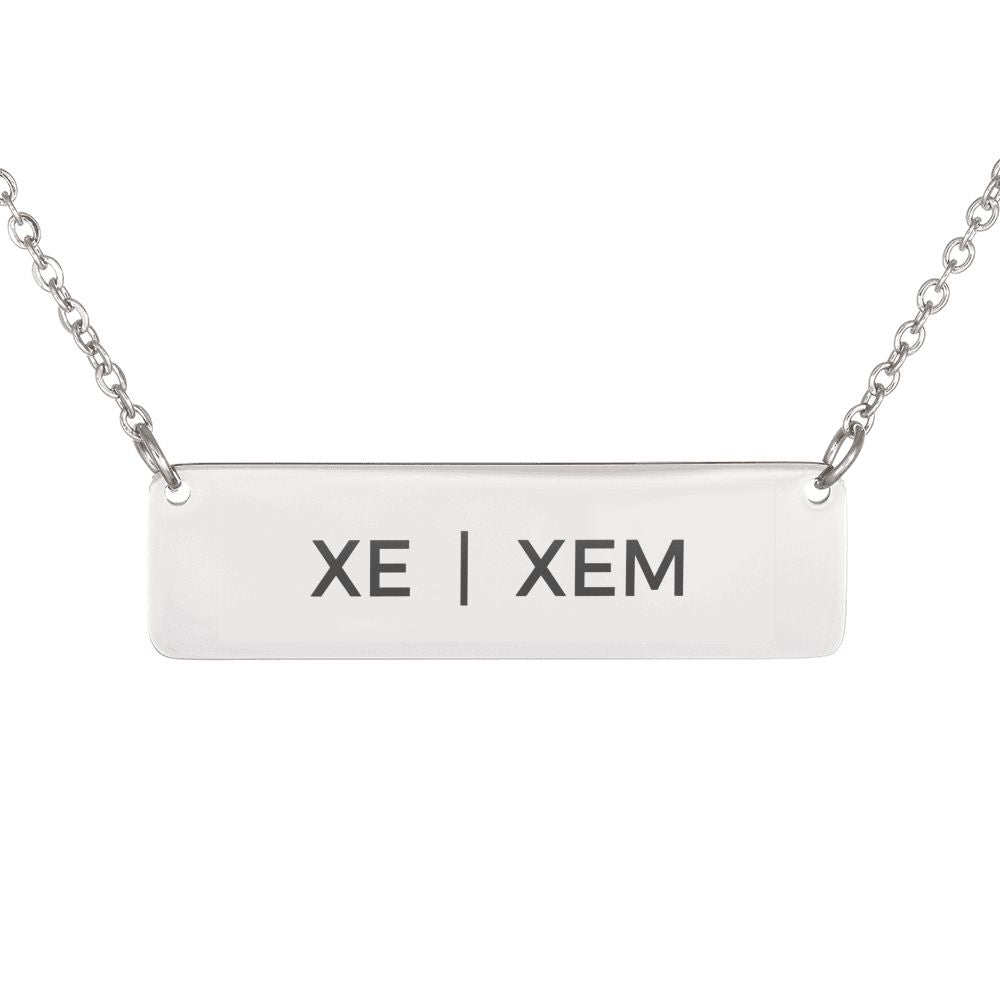 Pride Pronouns Necklace (Xe | Xem)
