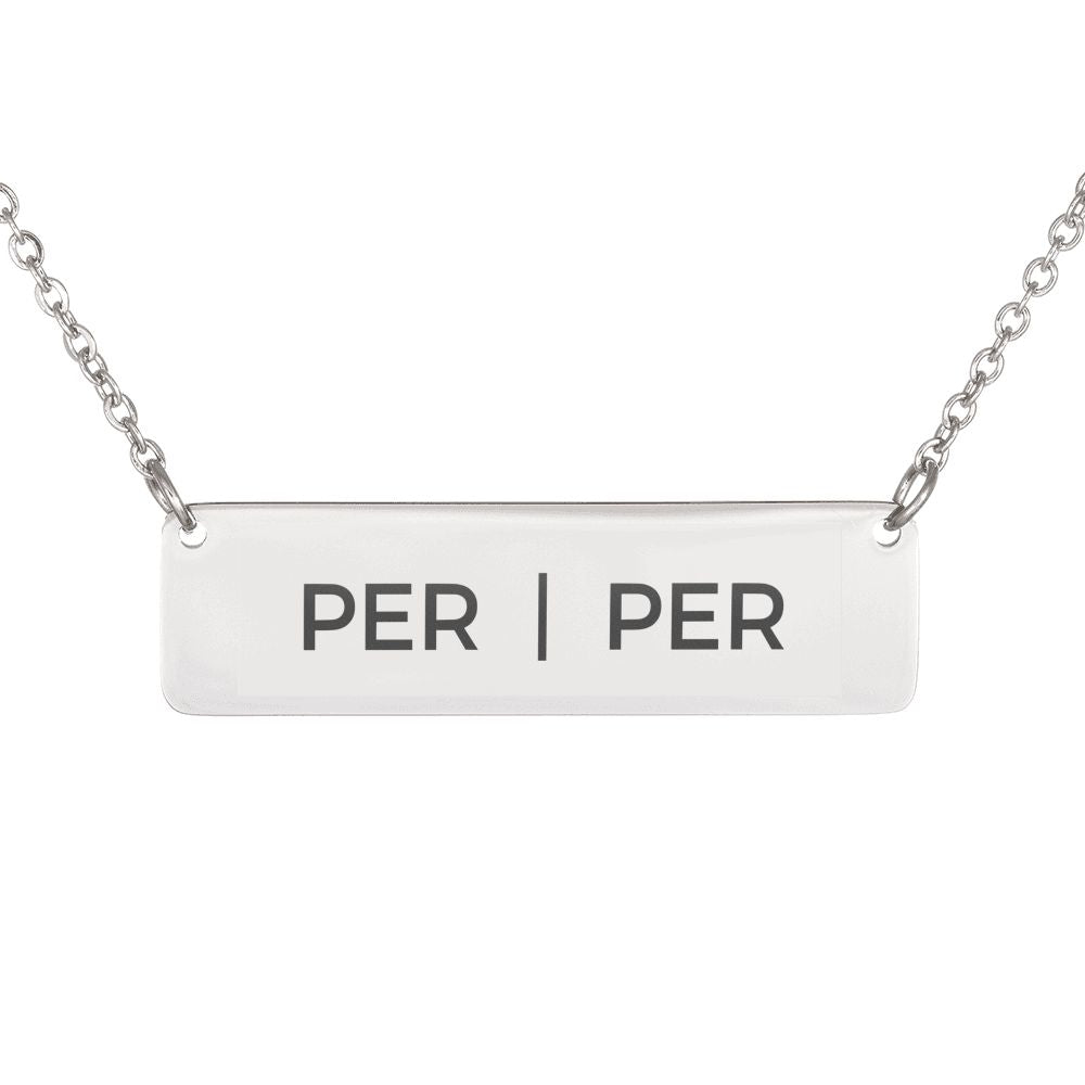 Pride Pronouns Necklace (Per | Per)