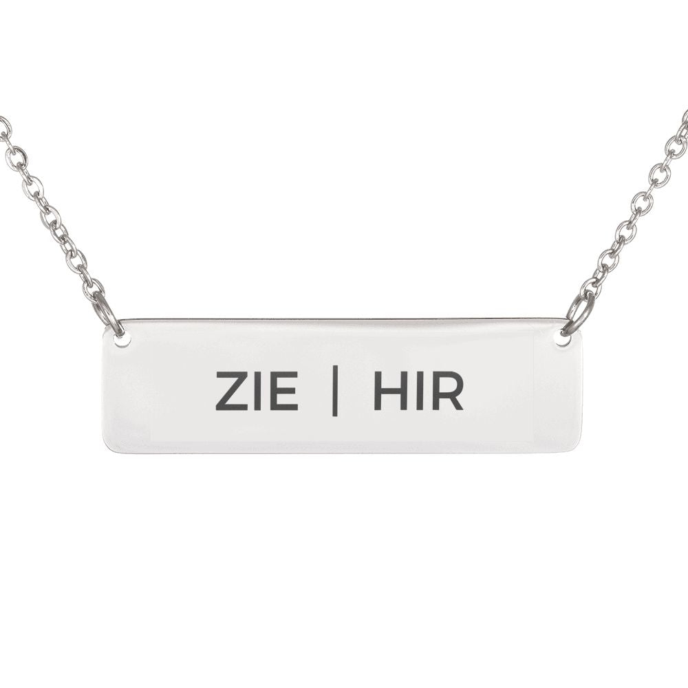 Pride Pronouns Necklace (Zie | Hir)
