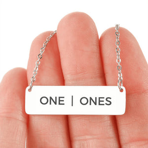 Pride Pronouns Necklace (One | Ones)
