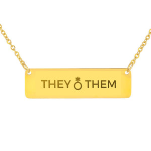 Pride Pronouns Necklace (They | Them)