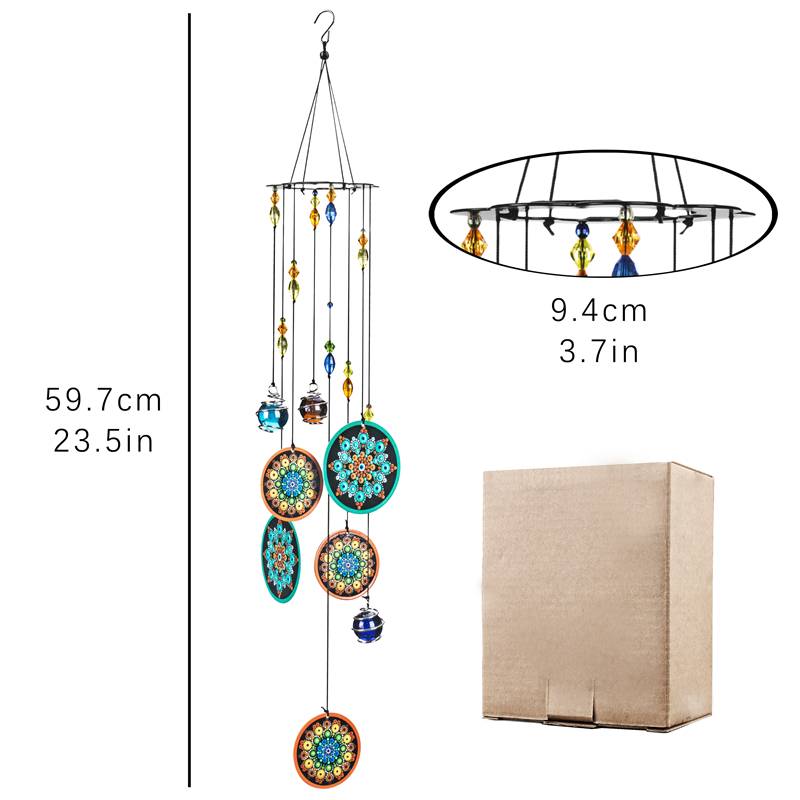 Rainbow Mandala Wind Chimes