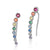 Rainbow Link Crystal Earrings