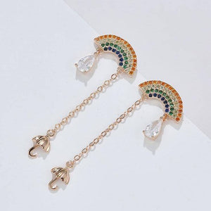 Rainbow Storm Drop Earrings