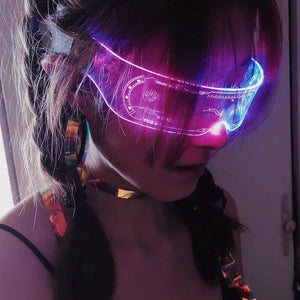 Cyberpunk LED Visor