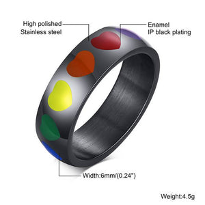 Rainbow Sweethearts Ring