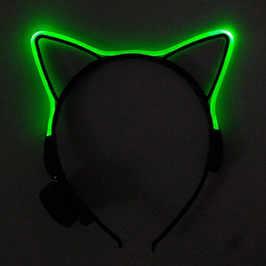 Silhouette Cat Ears LED Headband