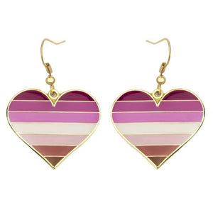 Pride Love Heart Earrings