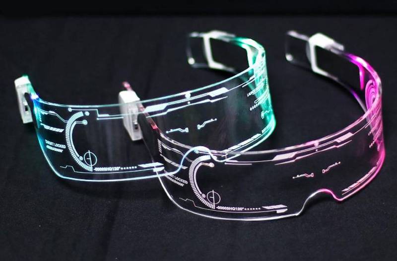 Cyberpunk LED Visor