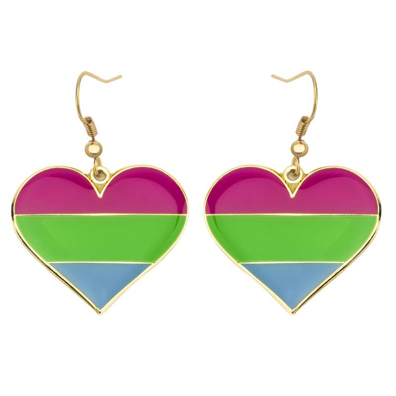 Pride Love Heart Earrings - The Rainbow Locker