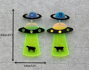 UFO Alien Abduction Earrings