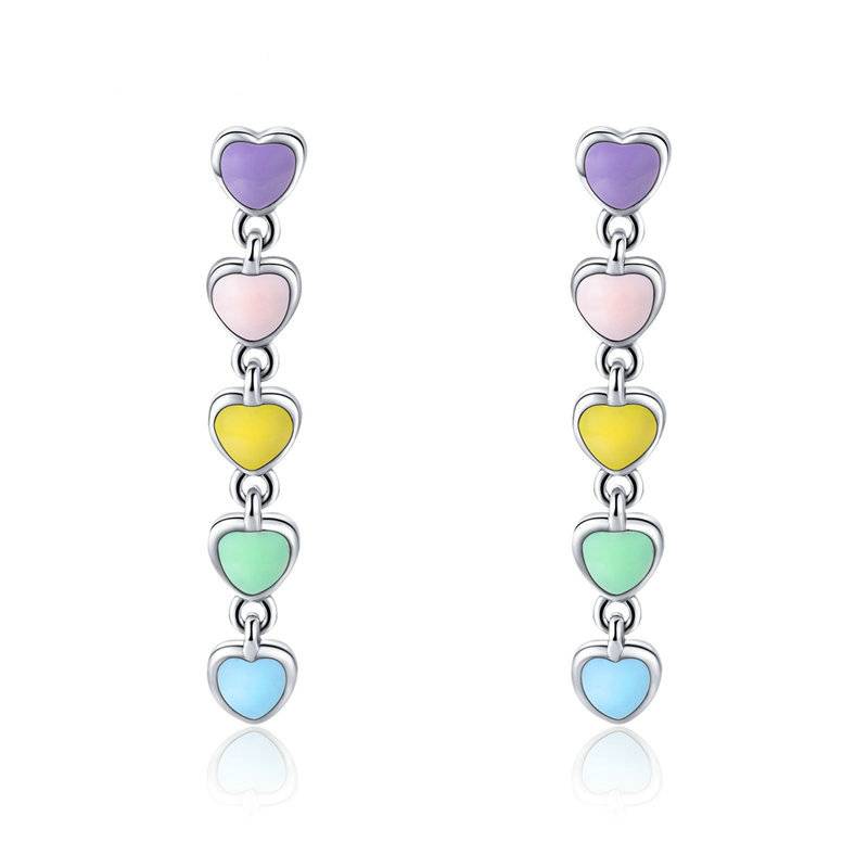 Pastel Sweethearts Drop Earrings