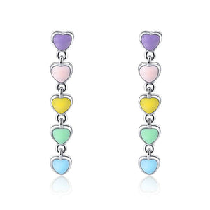 Pastel Sweethearts Drop Earrings