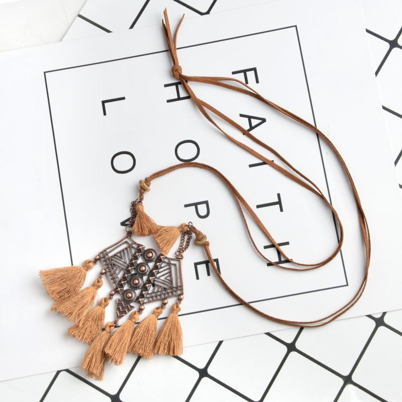 Bohemian Tassels Necklace