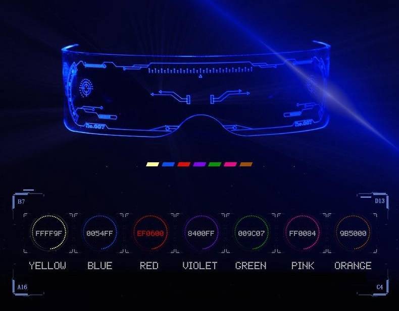 Cyberpunk LED Visor