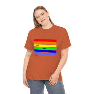 Gay and Proud Unisex Heavy Cotton Tee