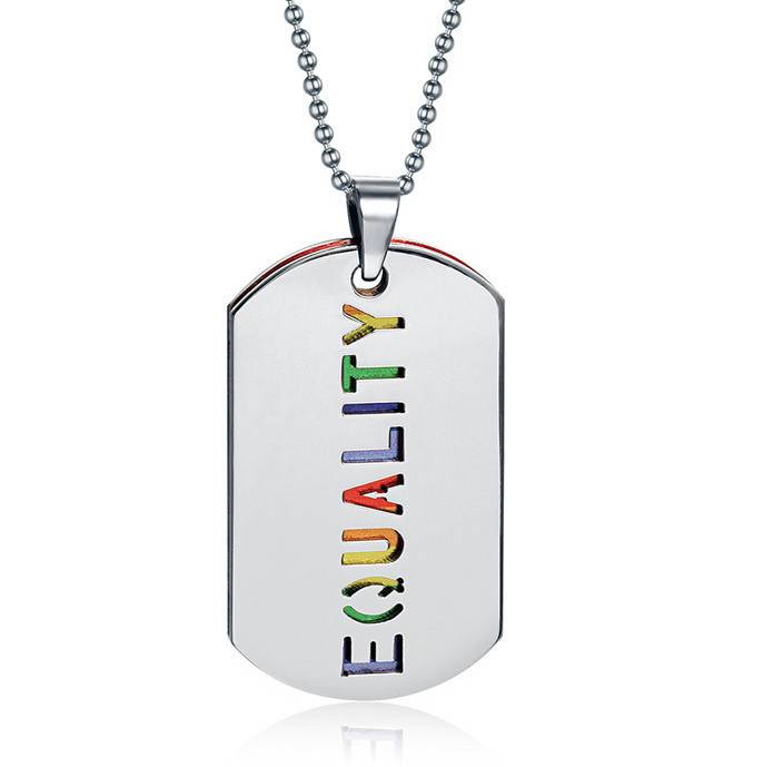 Pride Equality Dogtag Necklace