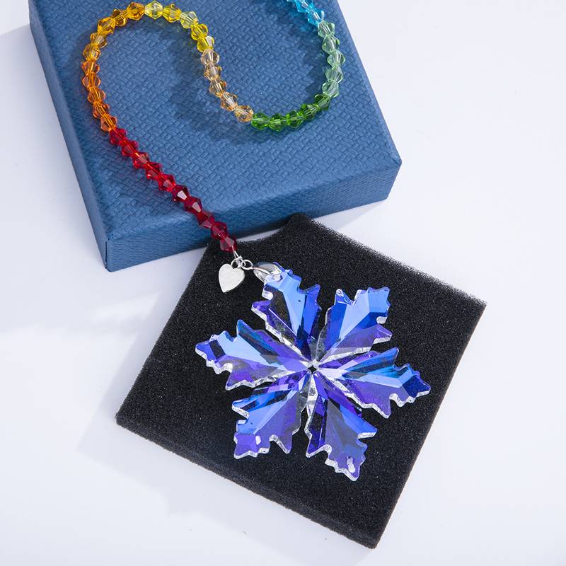 Rainbow Snowflake Prism Suncatcher