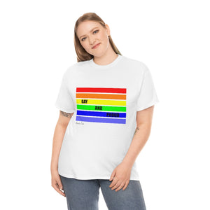 Gay and Proud Unisex Heavy Cotton Tee