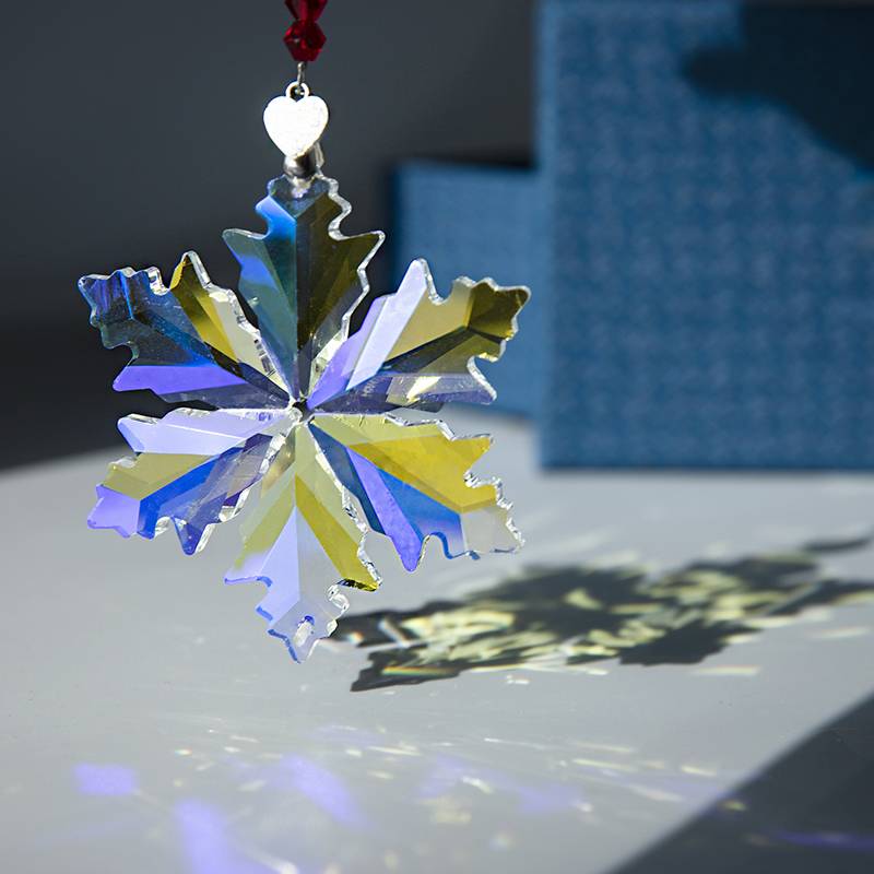 Rainbow Snowflake Prism Suncatcher