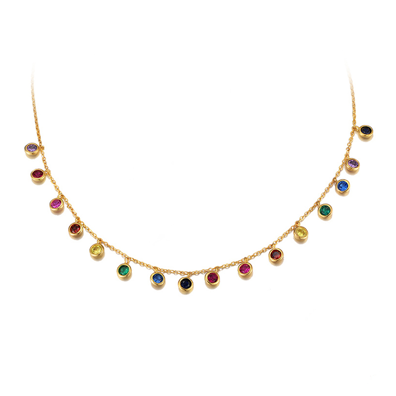 Rainbow Twinkle Charms Necklace