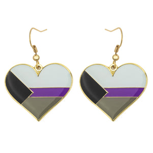 Pride Love Heart Earrings