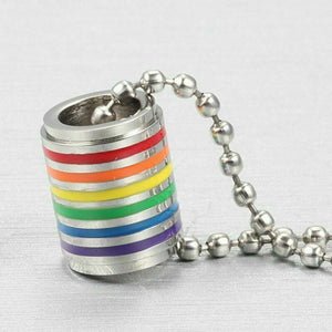 Pride Cylinder Necklace (Silver)