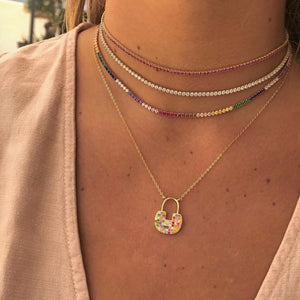 Minimalist Multicolor Choker